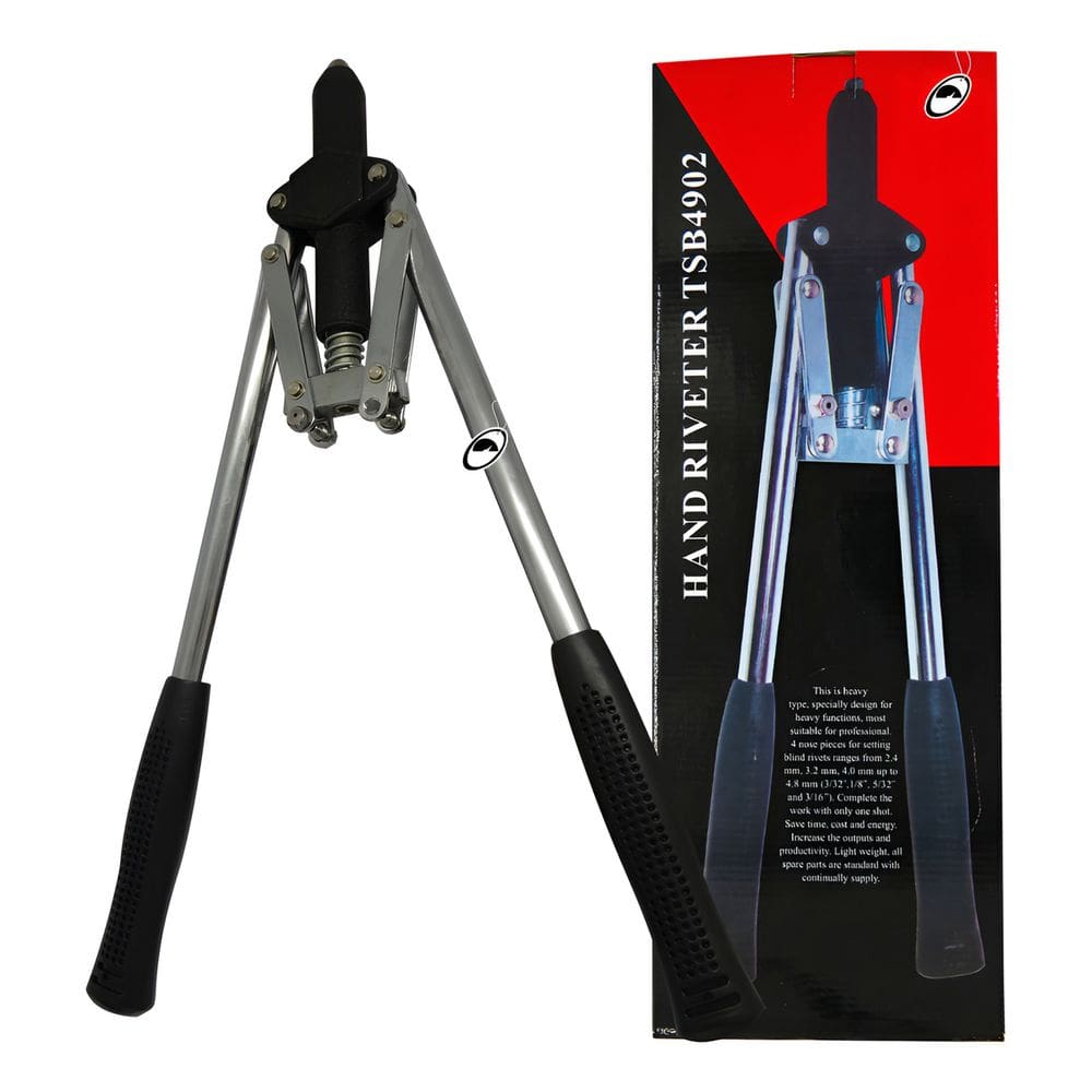 Alicate Rebitador Profissional Tipo Alavanca Jomarca 4 Rebites 2,5 / 3,3 / 4,1 / 4,9mm