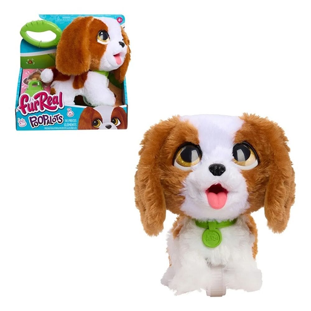 Furreal Poopalots Cachorrinho Interativo King Charles Spaniel – Passeia , Come e Faz Cocô - Sunny