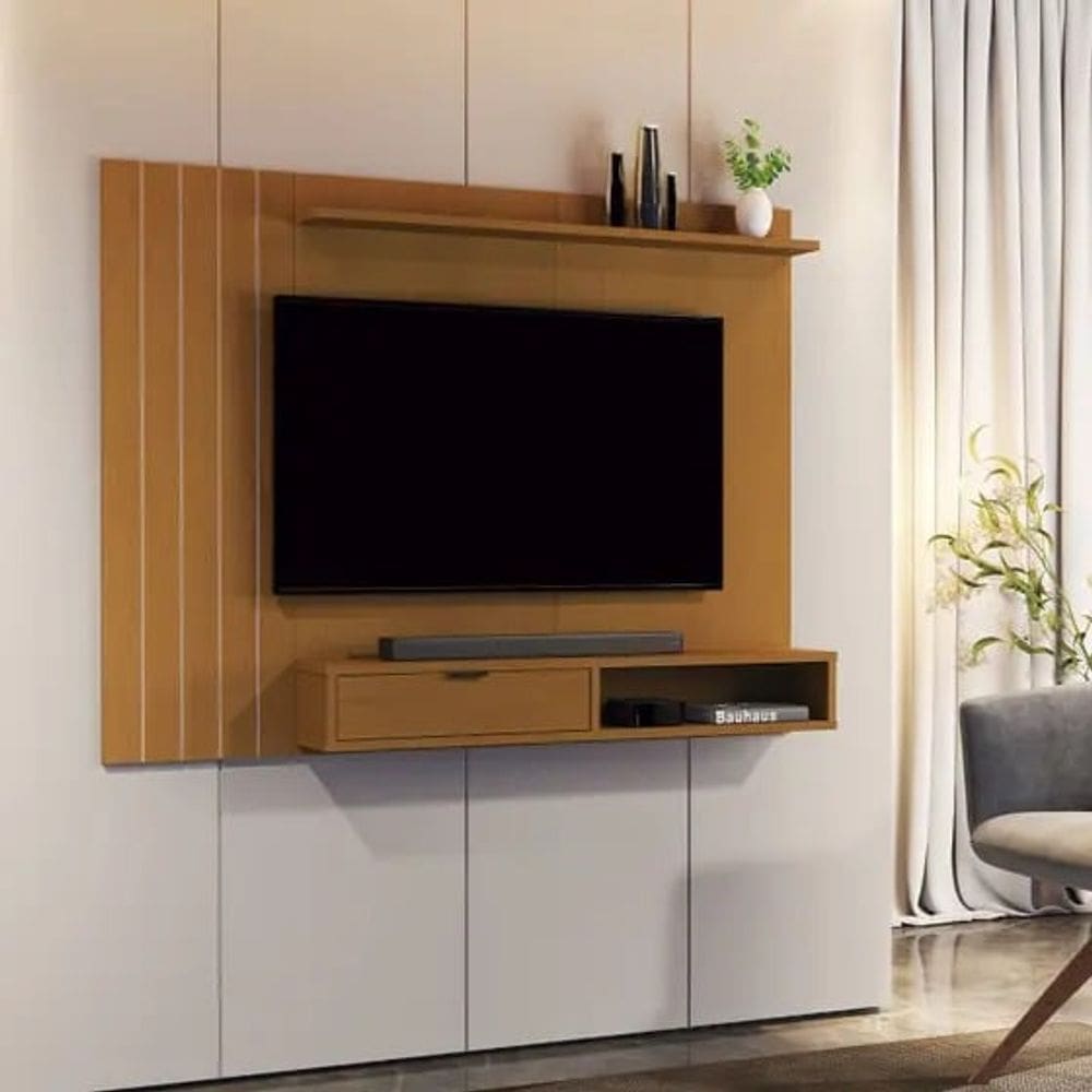 Painel para TV Até 40 Polegadas Jb 5001 1 Porta Nature - Jb Bechara