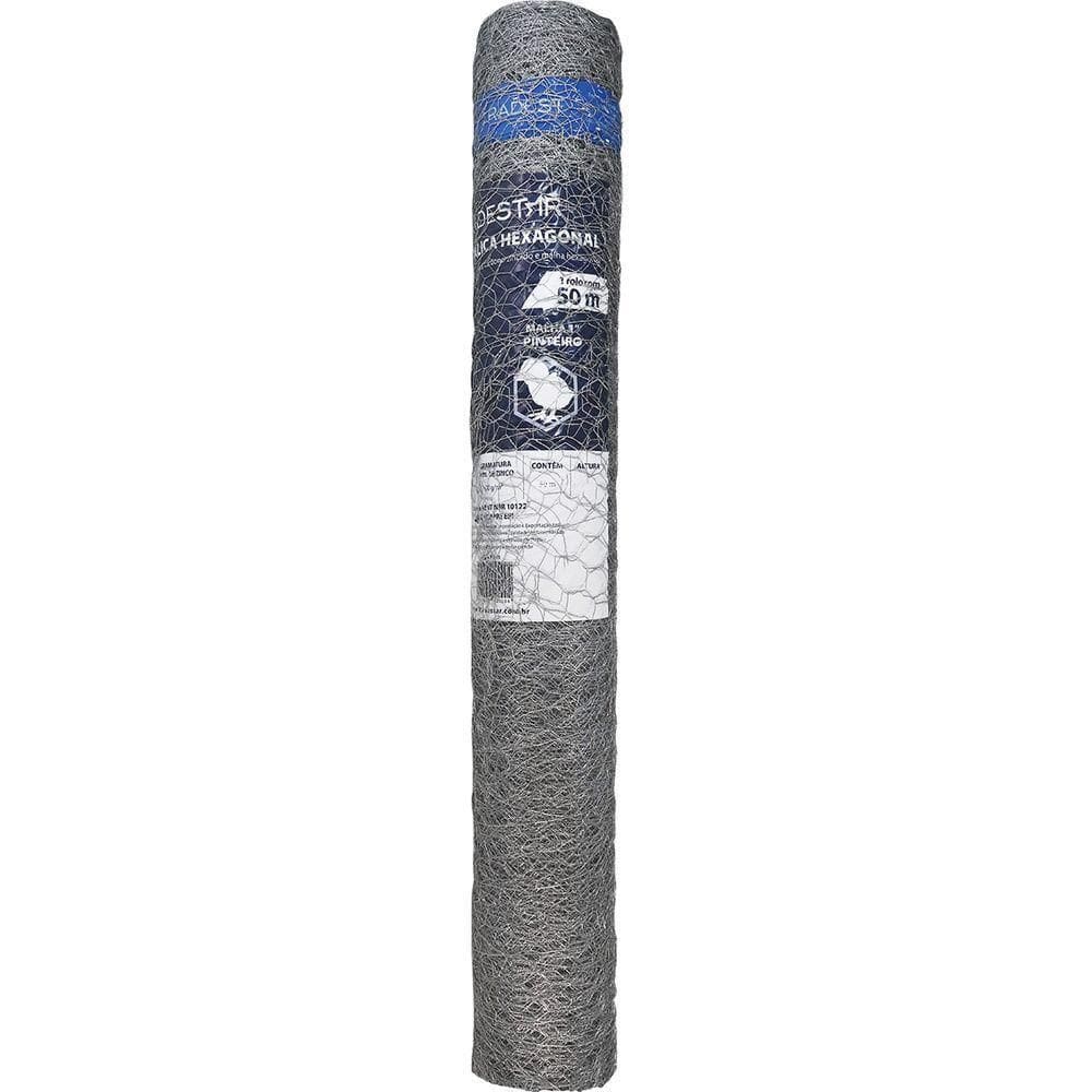 Tela Pinteiro Hexagonal 1,0 X 50 M Bwg24 Tradestar