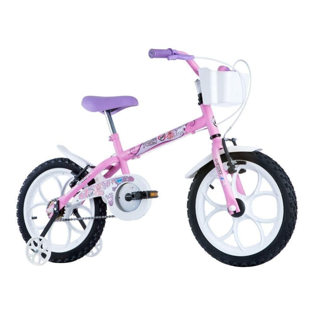 Bicicleta Infantil Track E Bikes Pink Pw Aro 16 Freio V-brake Rosa