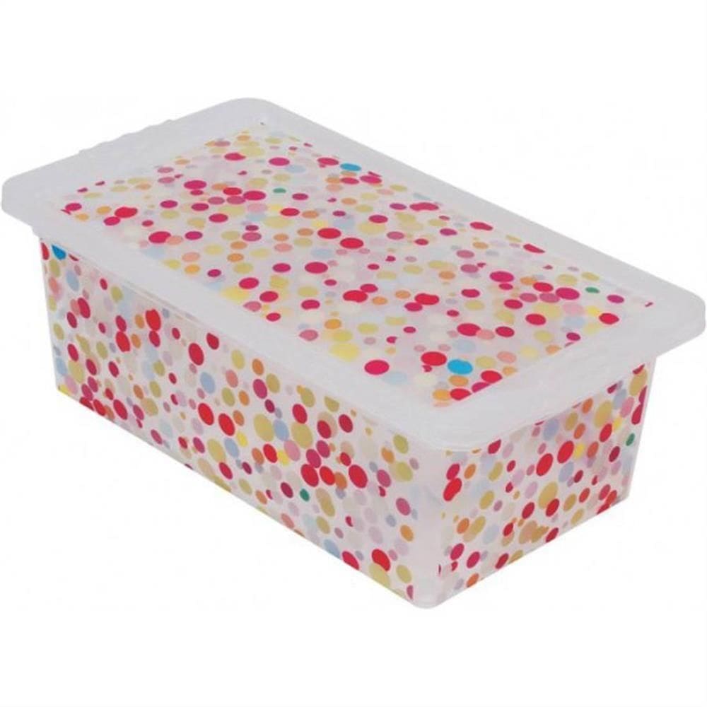 Caixa Organizadora 5,5 Litros Bolinha - Or16l-03 - São Bernardo Caixa Org. Container 5,5l Bolinha Or16l-03