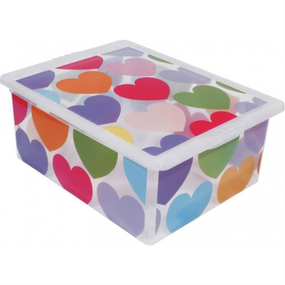 Caixa Organizadora 17 Litros Coração - Or17l-04 - São Bernardo Caixa Org. Container 17l Coracao Or17l-04