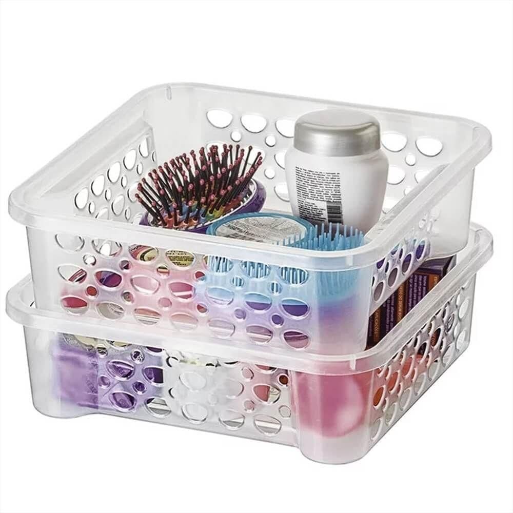 Cesto Empilhável Cores 1600ml - 884 - Sanremo Cesto Empilhavel 1600ml Ref884 Sanremo