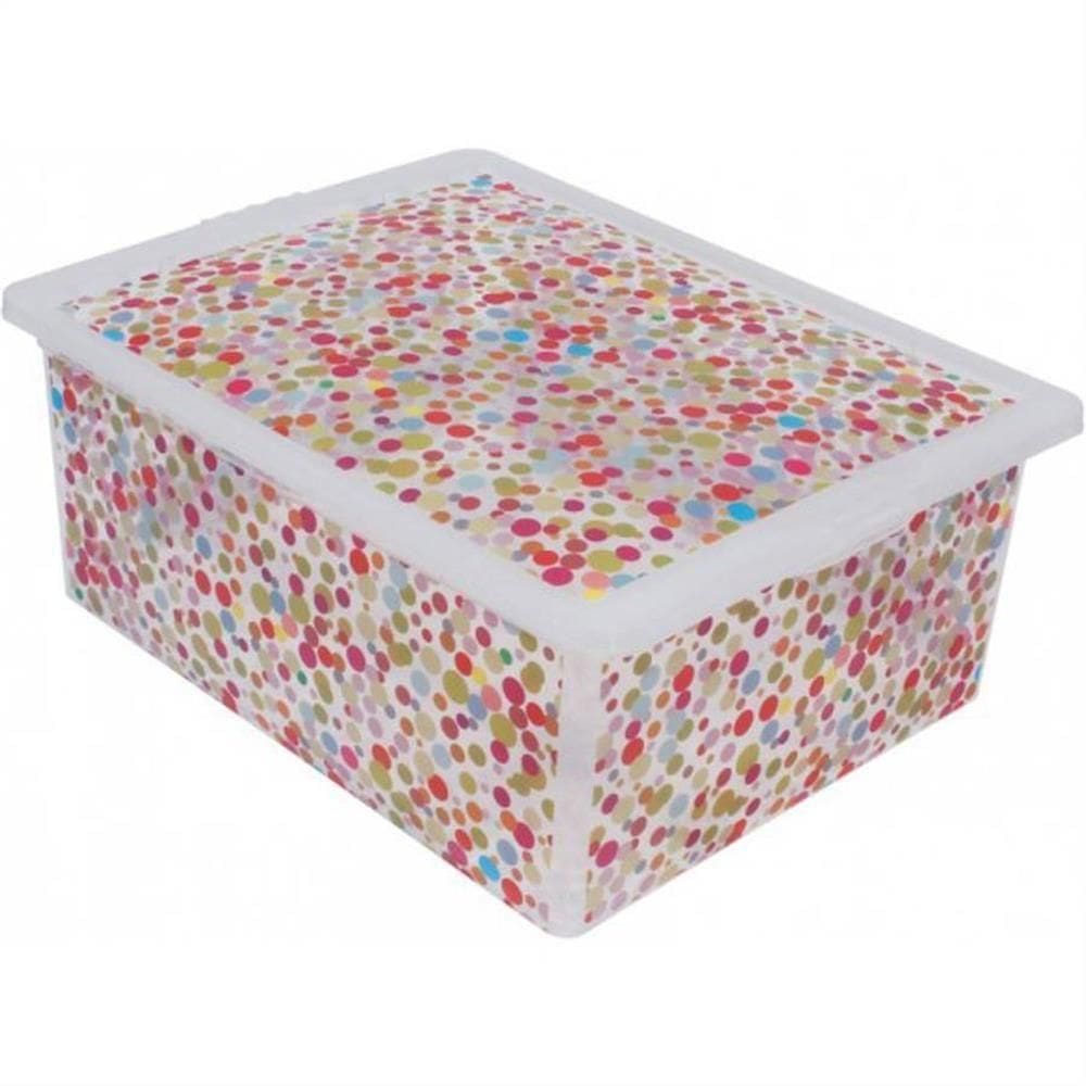 Caixa Organizadora 17 Litros Bolinha - Or17l-03 - São Bernardo Caixa Org. Container 17l Bolinha Or17l-03