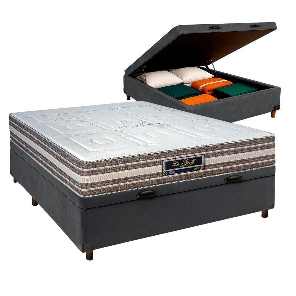 Colchão Casal Molas Ensacadas + Bau Blindado - Legriff Sankonfort