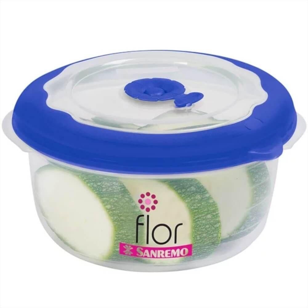 Pote Redondo Cores 1100ml - 704-5 - Sanremo Pote Redondo 1100ml 704-5 Sanremo