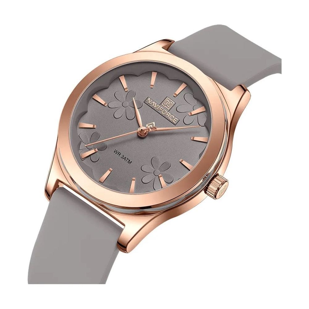 Relógios Femininos Naviforce 5051 em Silicone Cinza