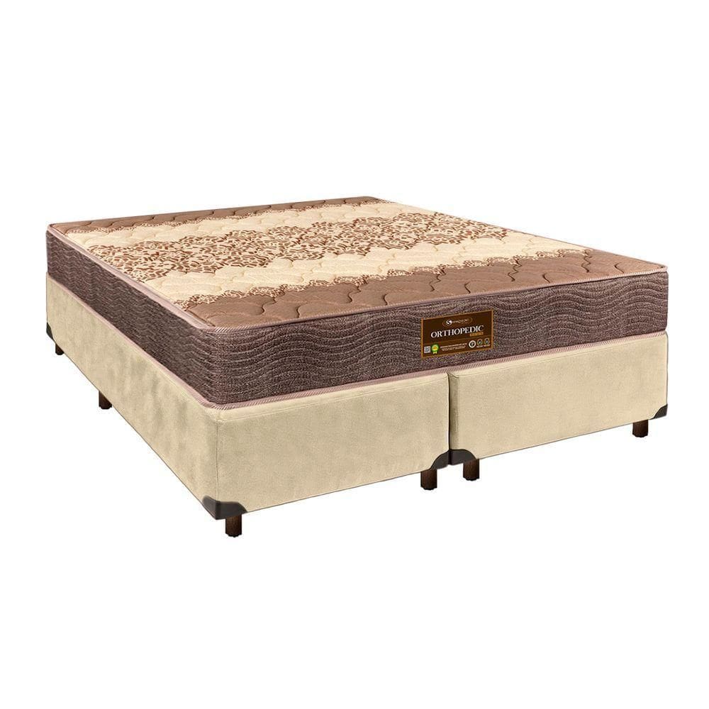 Cama Box + Colchão Casal D26 Ortophedic Sankonfort