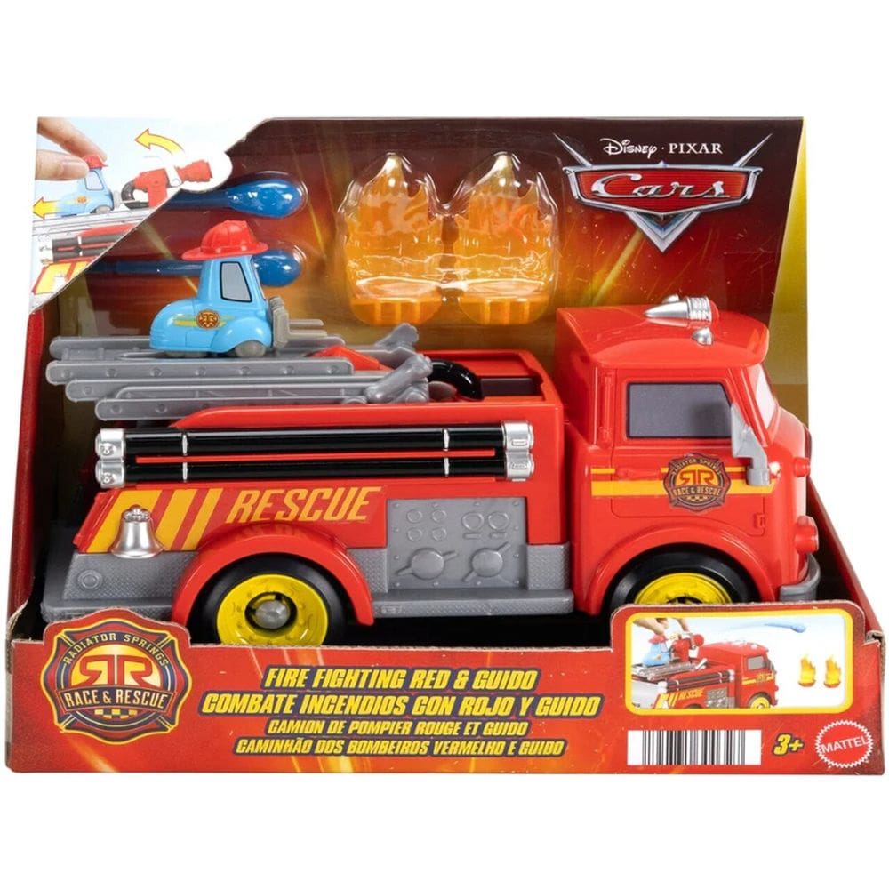 Caminhão De Bombeiros Ruivo e Guido Carros Disney Pixar - Mattel JFL54
