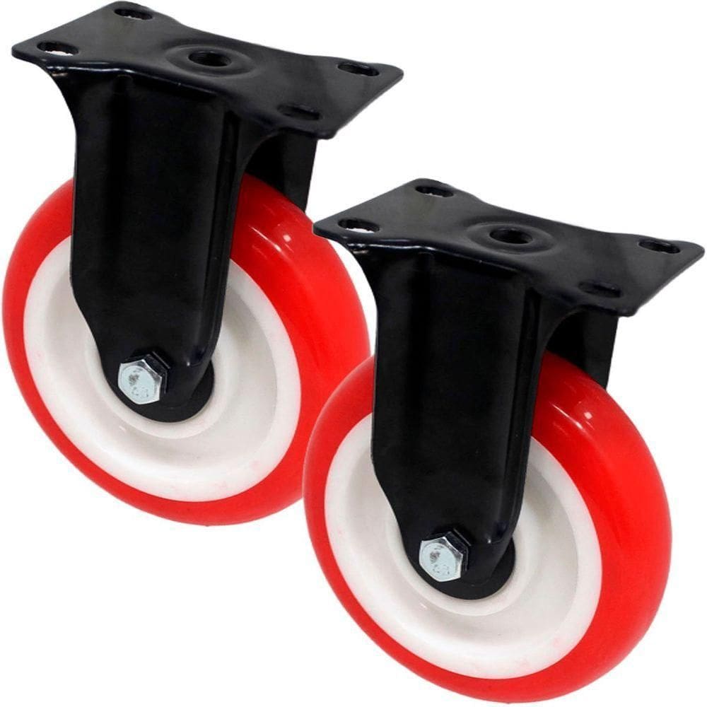 Kit 8 Roda Rodinhas Rodizio Reforçado Anti Risco De 125x32mm