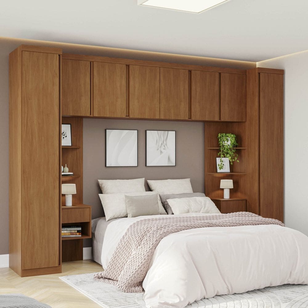 Guarda-roupa Modular 7 Peças 8 Portas Arani Cabecasa Madeiraoriginals Cinamomo