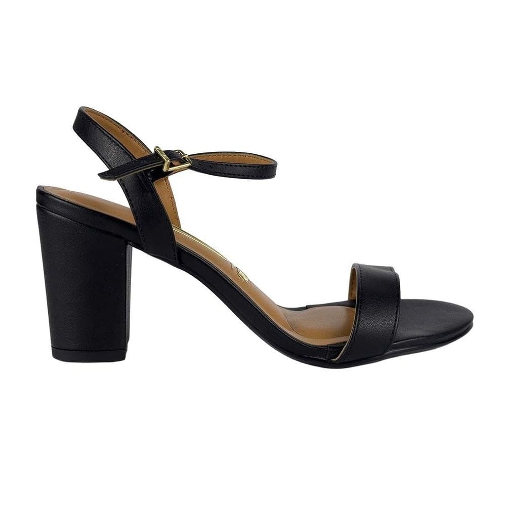 Sandália Vizzano Salto Médio Bloco Tira Fina