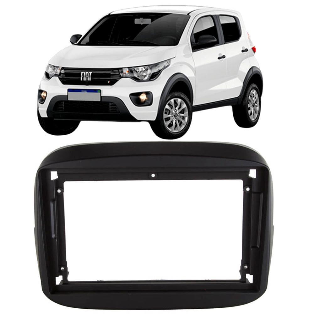 Moldura 9 Polegadas Mobi 2016 à 2025 Preta Painel Central Multimidia Expex Epx9ft007 Som