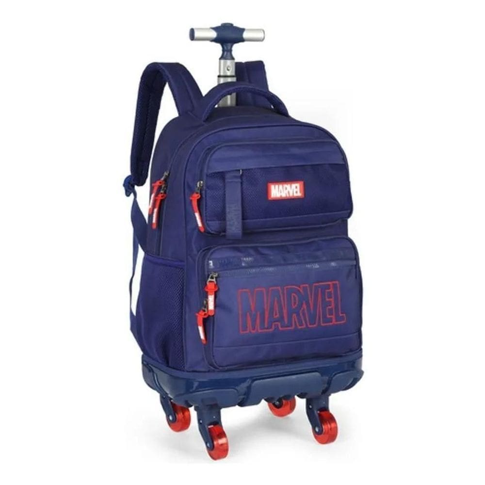 MOCHILA COM RODINHAS 360 JUVENIL autêntico MARVEL AVENGERS