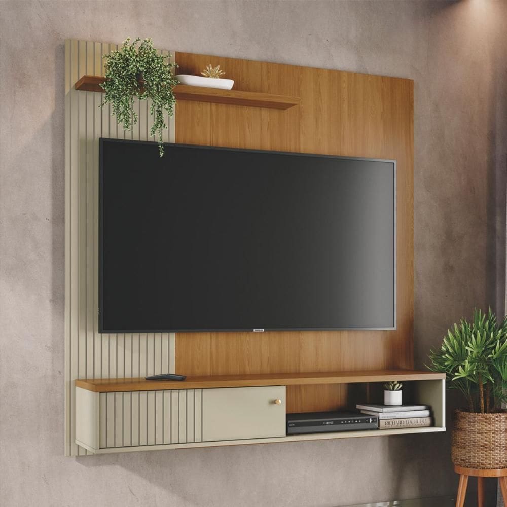 Bancada Suspensa com Design Clean Aurora Cumaru/Opala