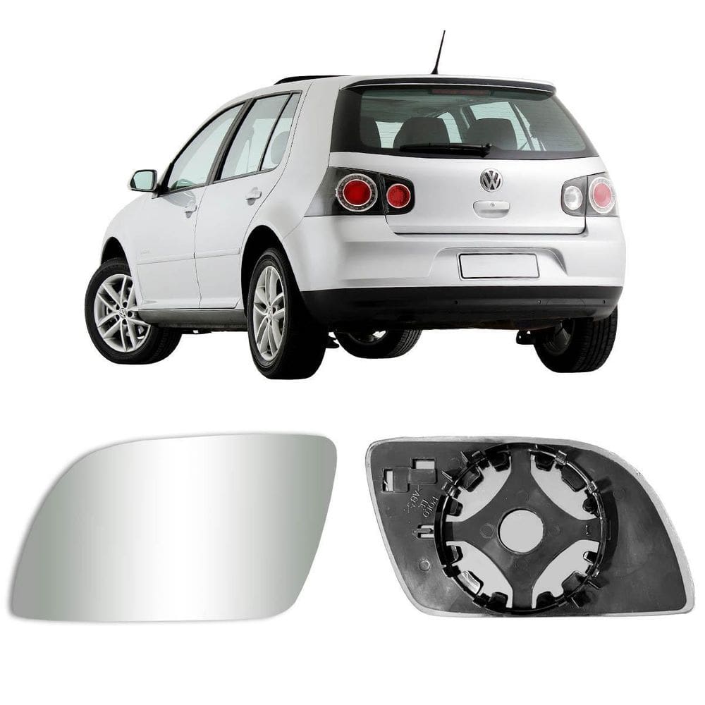 Lente Base Espelho Retrovisor Golf 2012 A 2014 Lado Esquerdo