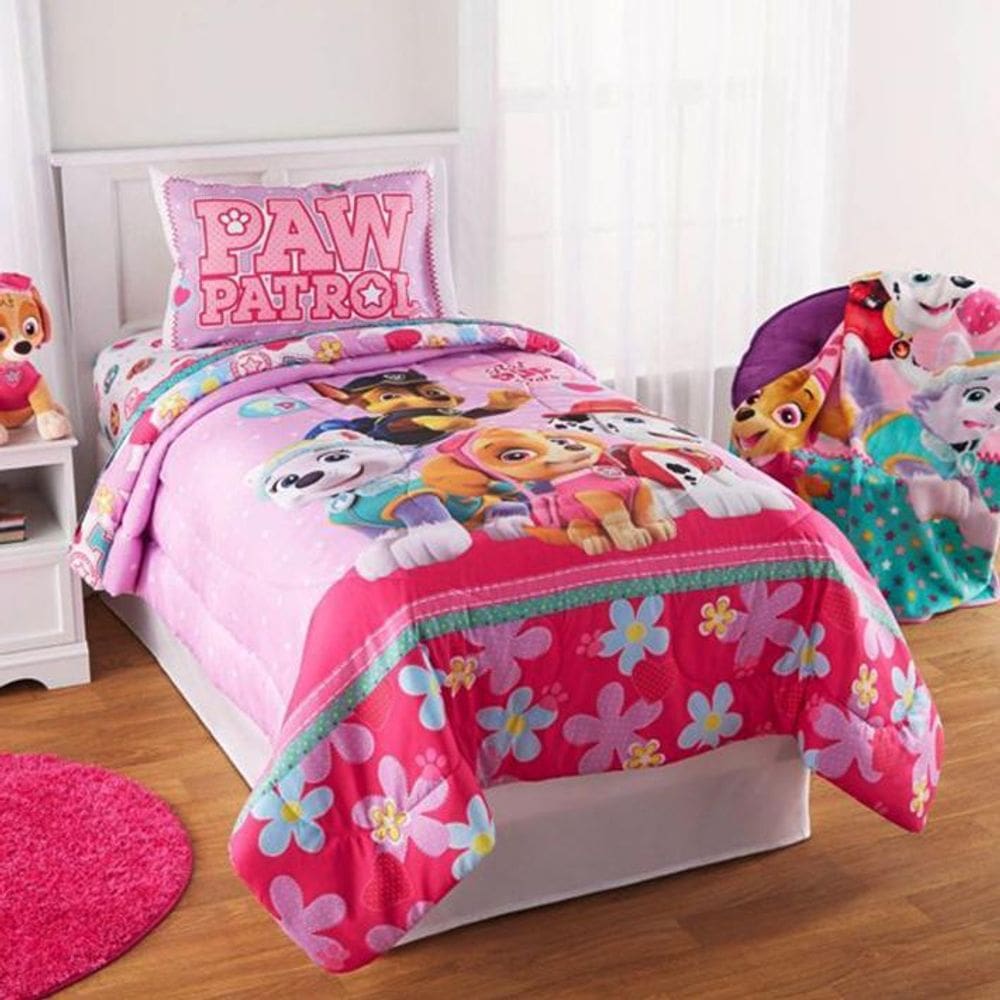 Jogo De Cama Infantil Skye Patrulha Canina 4Peças Casal