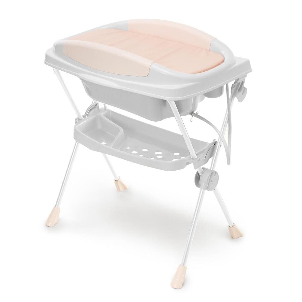 Banheira Bebê Plastica Premium Branca Rosa Galzerano