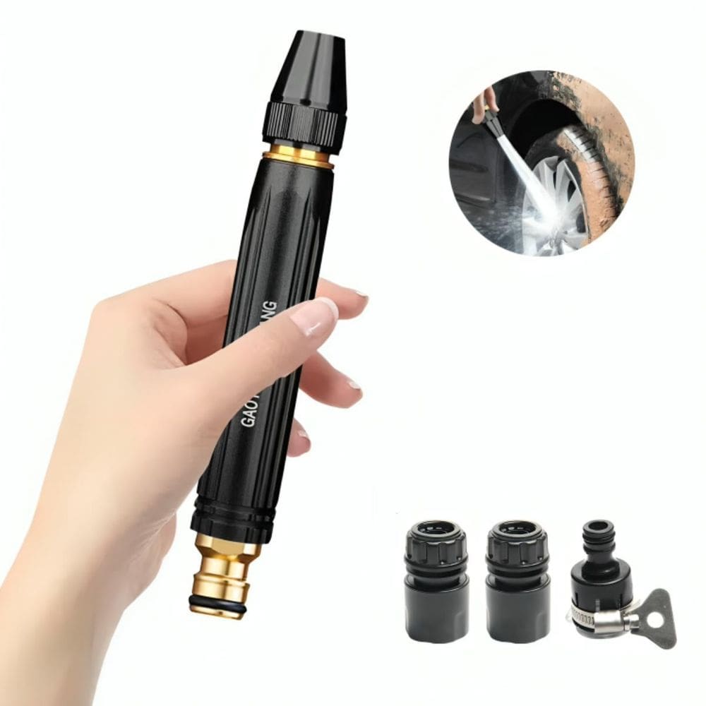 Bico Alta Pressão Para Mangueira Conector De Metal Potente