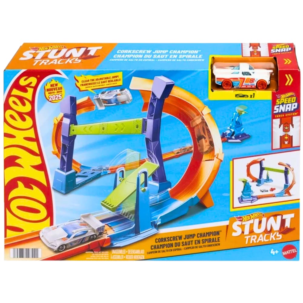 Hot Wheels Pista Campeão de Salto Corkscrew JFH36 Mattel