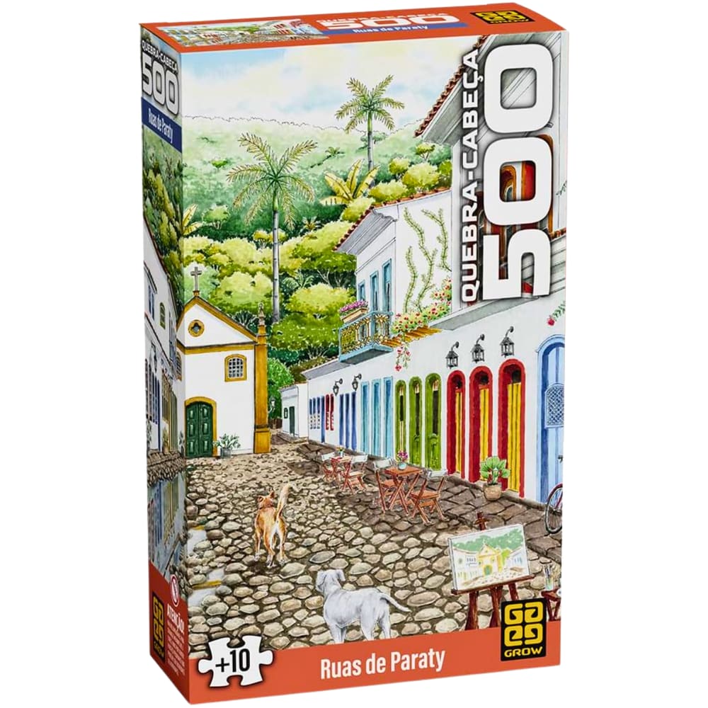 Quebra Cabeça Puzzle 500 Peças Ruas de Paraty Grow