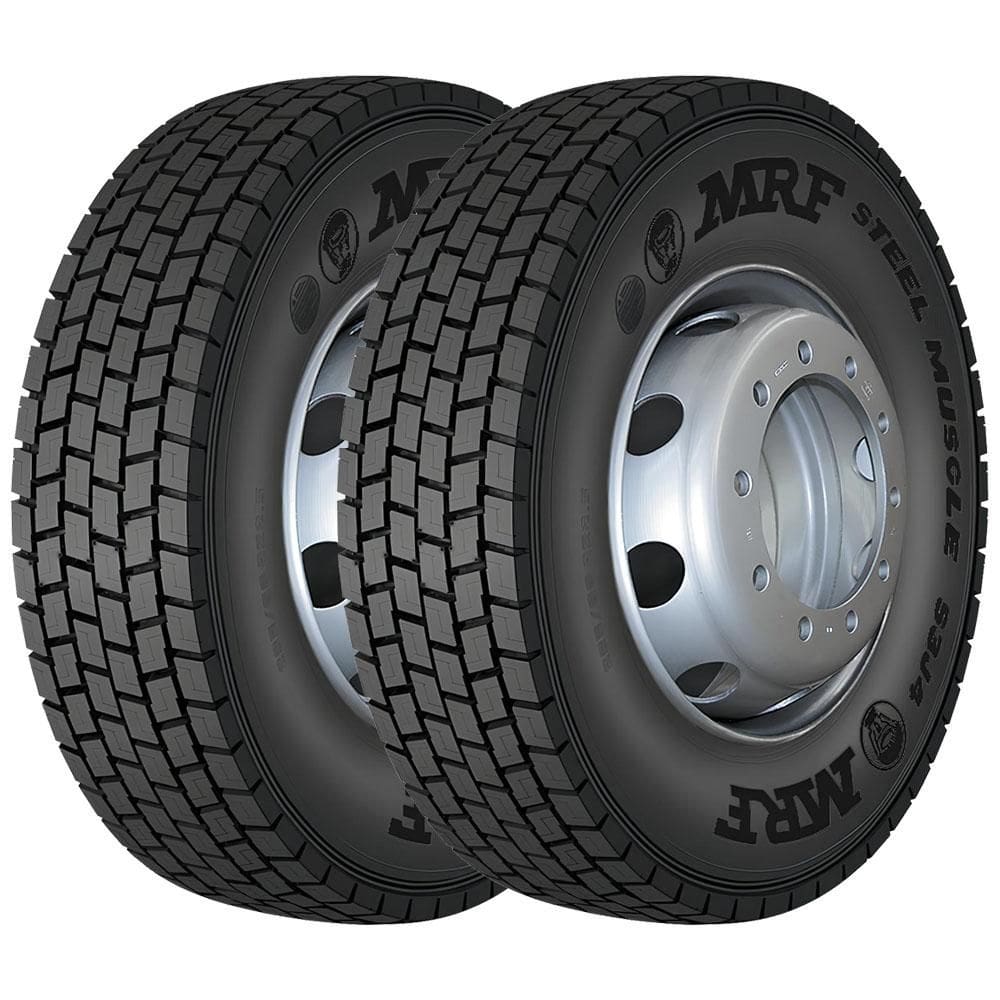 Pneu MRF Steel Muscle S3J4 295/80 R22.5 152/148K 16PR Borrachudo Kit2