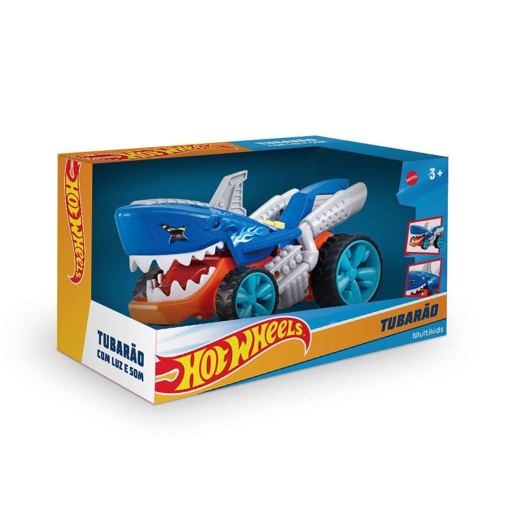 Hot Wheels Carros Tubarao Com Luz e Som - BR2483