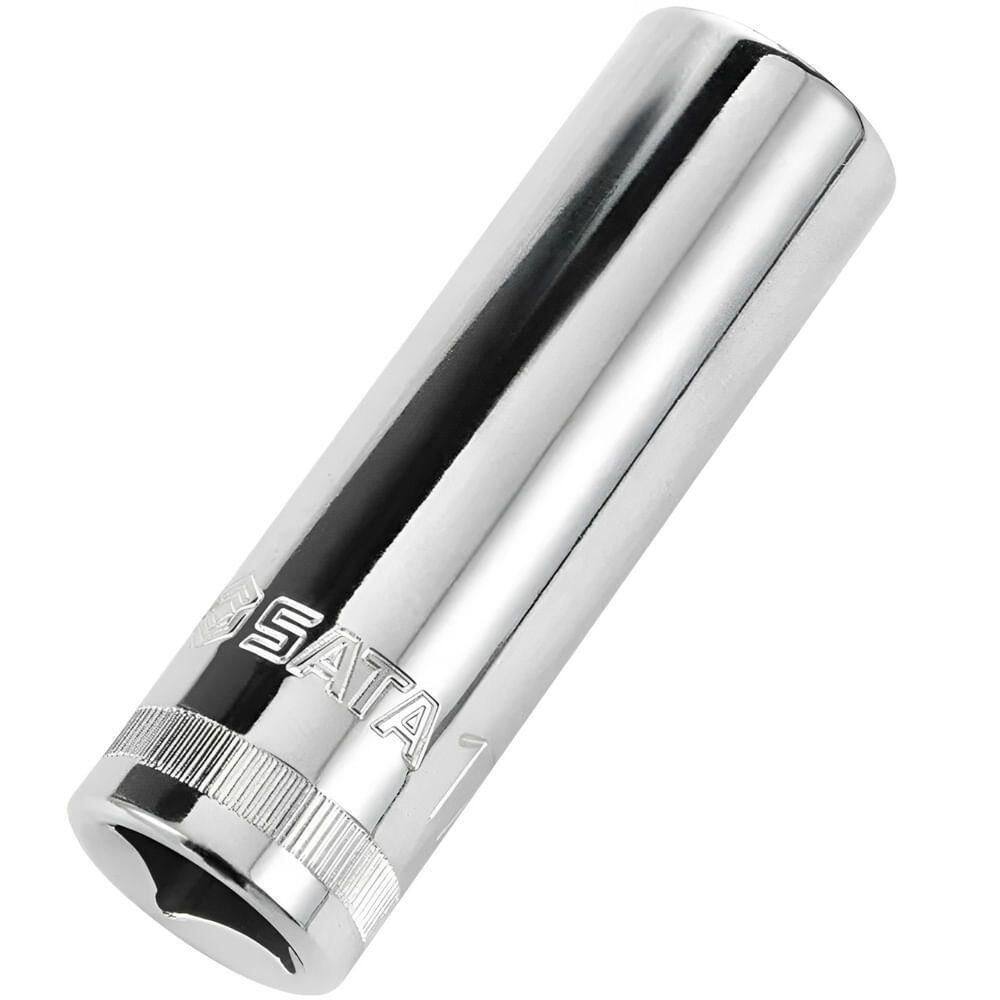 Soquete Estriado Longo 1-2”” 19mm - St13819 - Sata Soquete Estriado Longo 1-2 19mm St13819 Sata