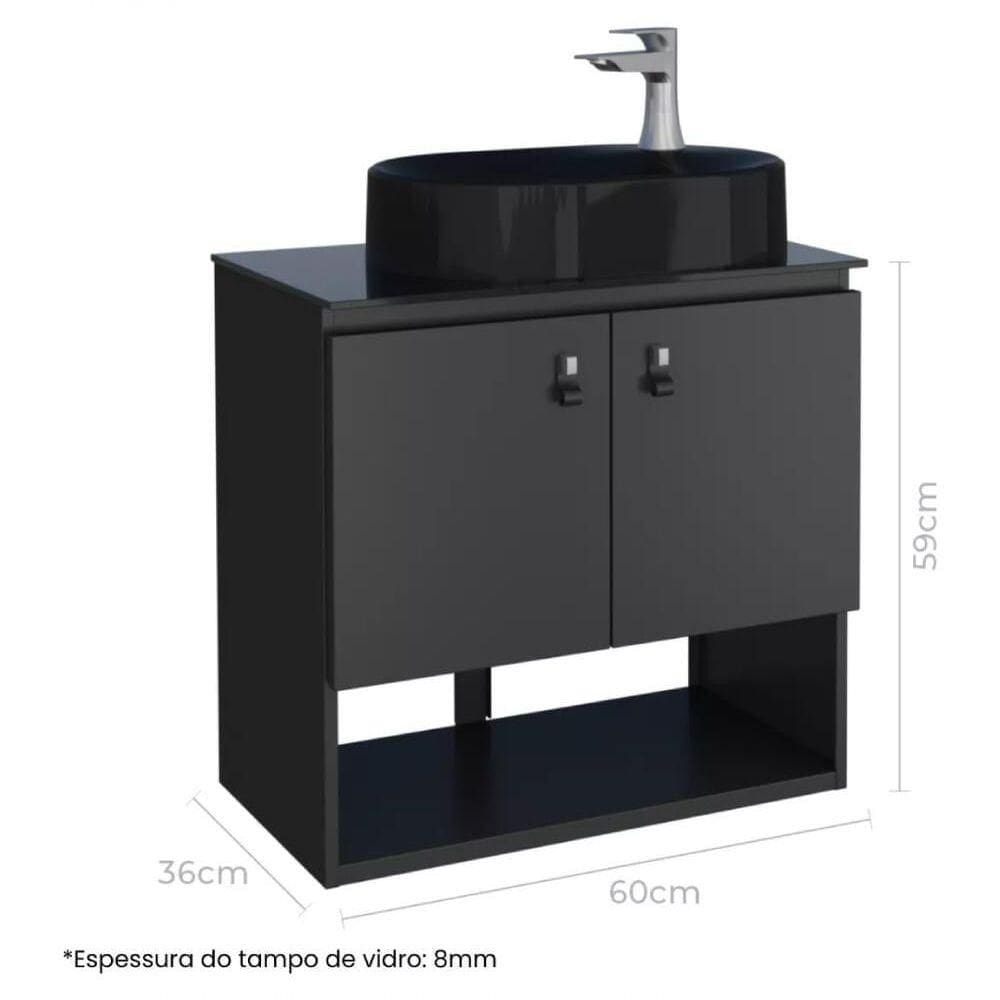 Gabinete Toucador Em Aço Baru Preto - P102858 - Cozimax Toucador Aco Baru Preto - P102858 - Cozimax