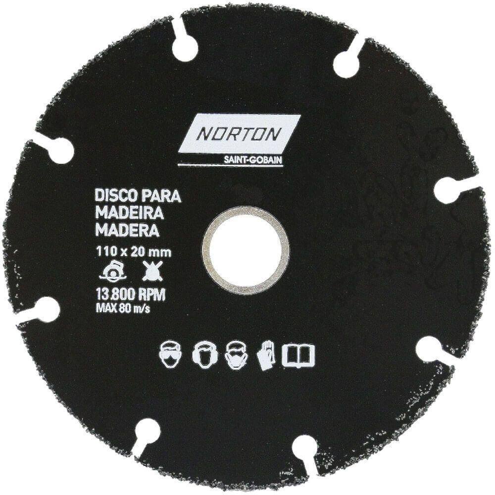 Disco Para Corte De Madeira 110x20mm - 69957315170 - Norton