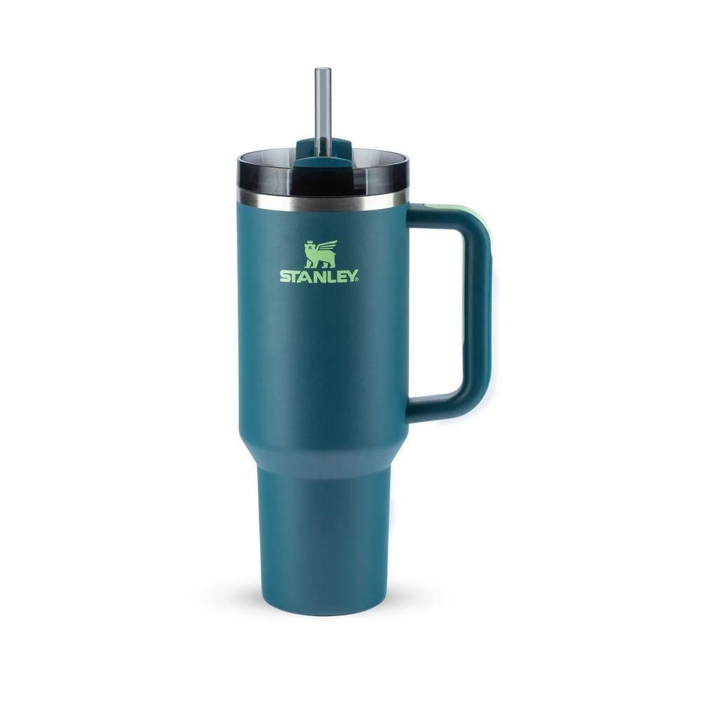Copo Com Canudo Stanley Quencher Coastal Teal