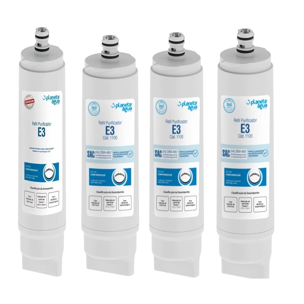 Kit 4 un Refil Filtro E3 - IBBL Immaginare, Evolux, FR600 Speciale,, Atlantis e E-Due Equilibrium.