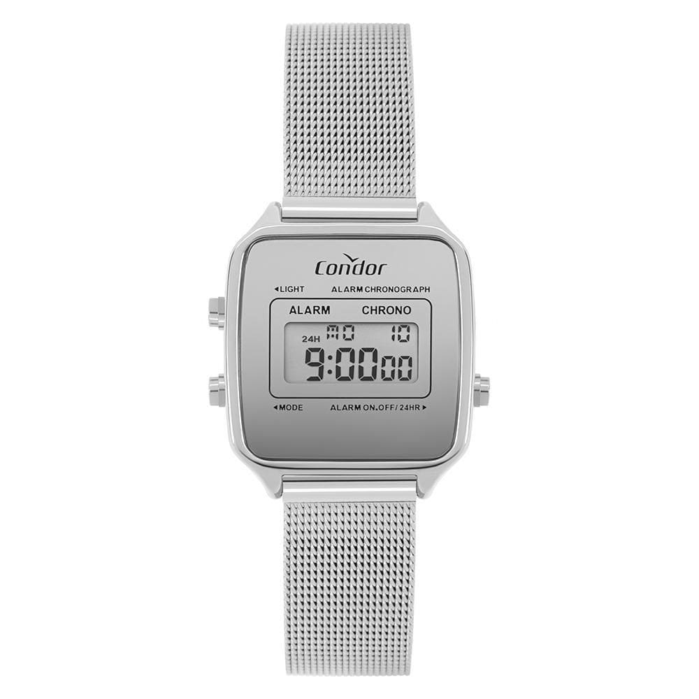 Relógio Condor Feminino Digital Prata - COJHS512BAD/4K
