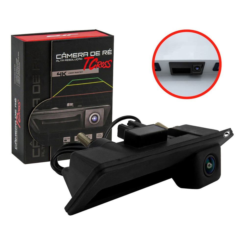 Camera De Ré Maçaneta T-cross 4k 180 Graus RVJ200TC Jr8