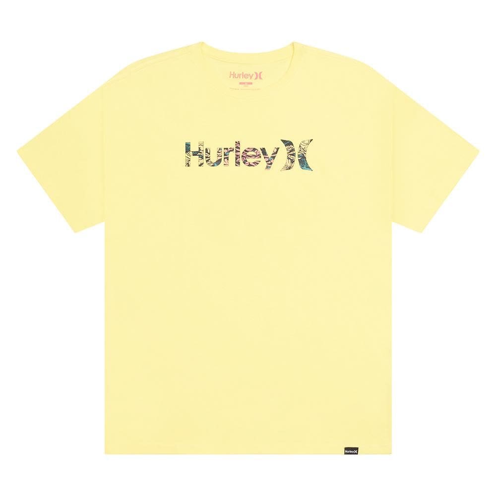 Camiseta Hurley O&O Floral SM26 Masculina Amarelo