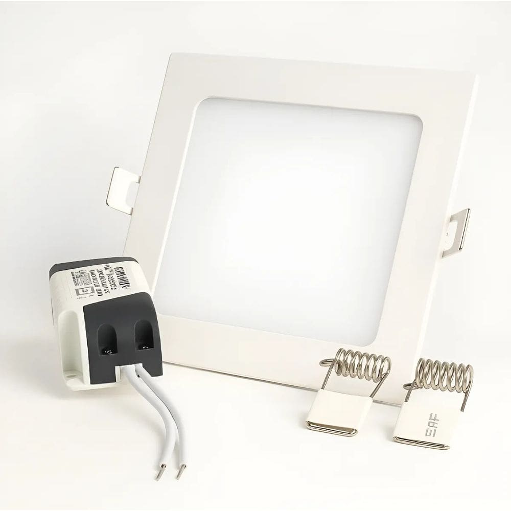 Plafon Painel de LED QUADRADO de Embutir 15cm de diâmetro Bivolt (110/220V)- 9W - 4000k