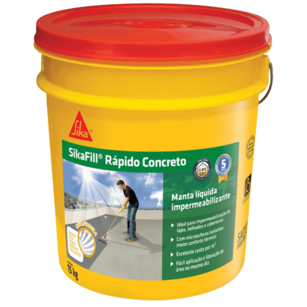 Sikafill Rápido Cinza Concreto 15 Kilos - 454418 - SIKA