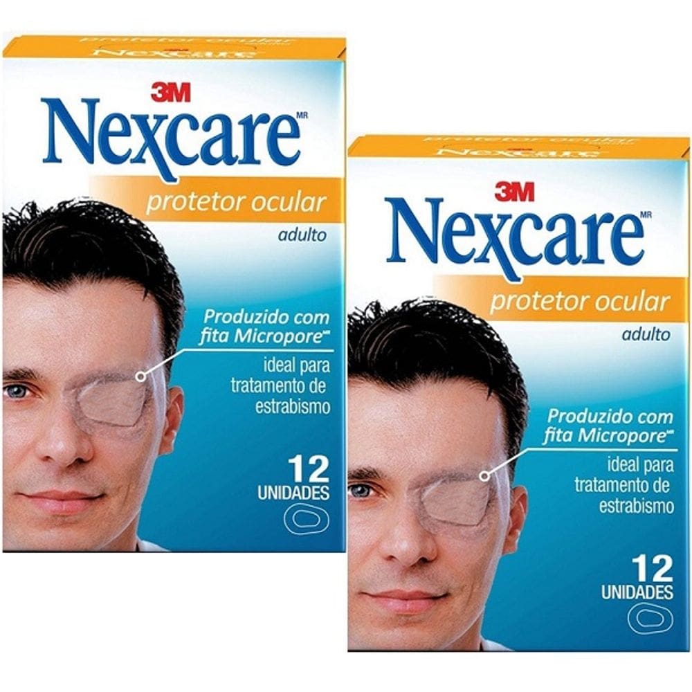 Kit com 2 Caixas de Protetor Ocular Adulto Nexcare