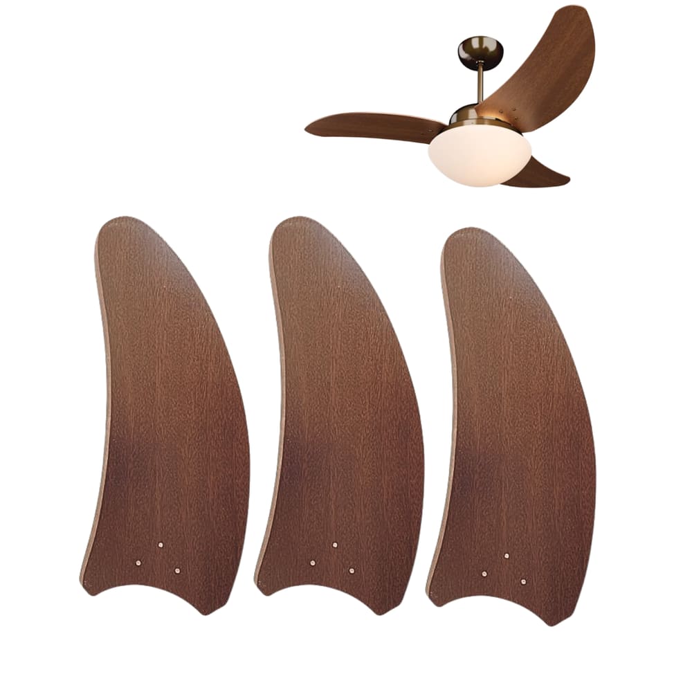 Hélice 3 Pás MDF Para Ventilador de Teto SOLANO TRON