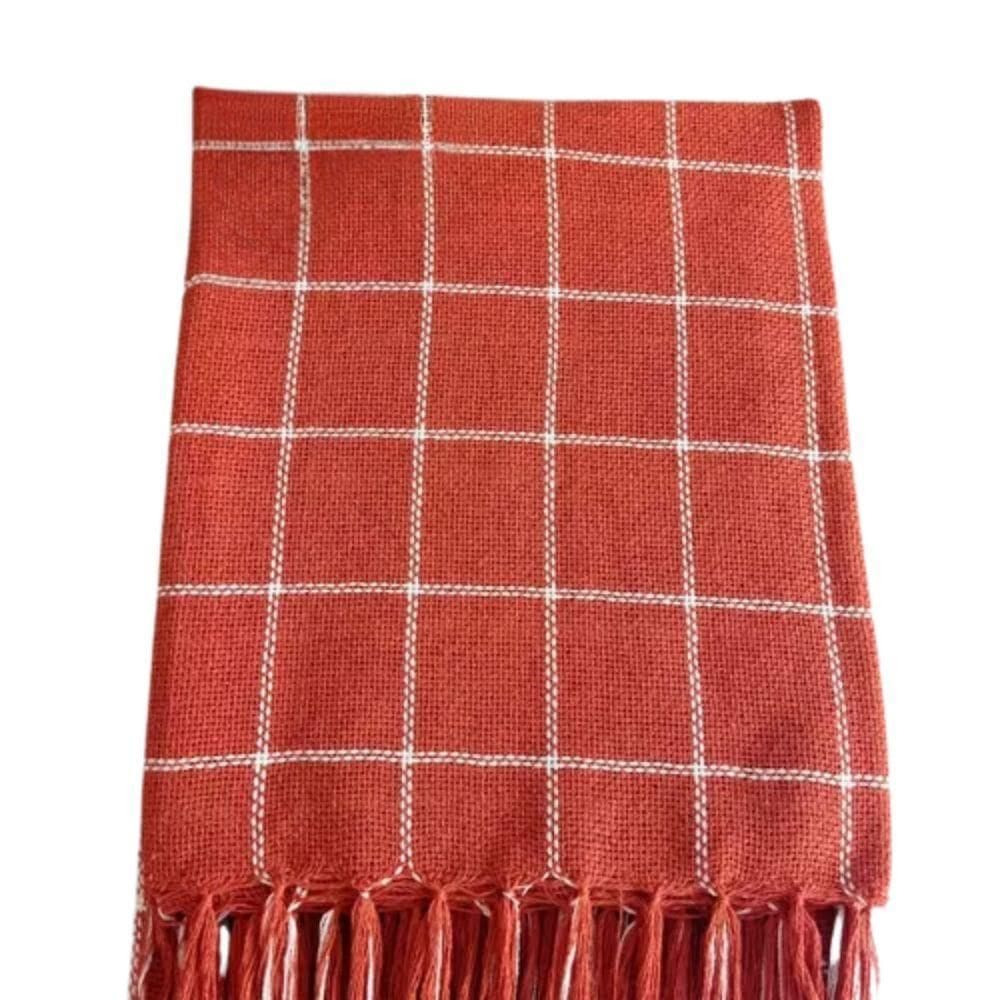 Manta Para Sofá Grande Gigante 2 E 3 Lugares 2,40x1,80 Decorativa Tecido Macio Sofa Cama Na Terracota