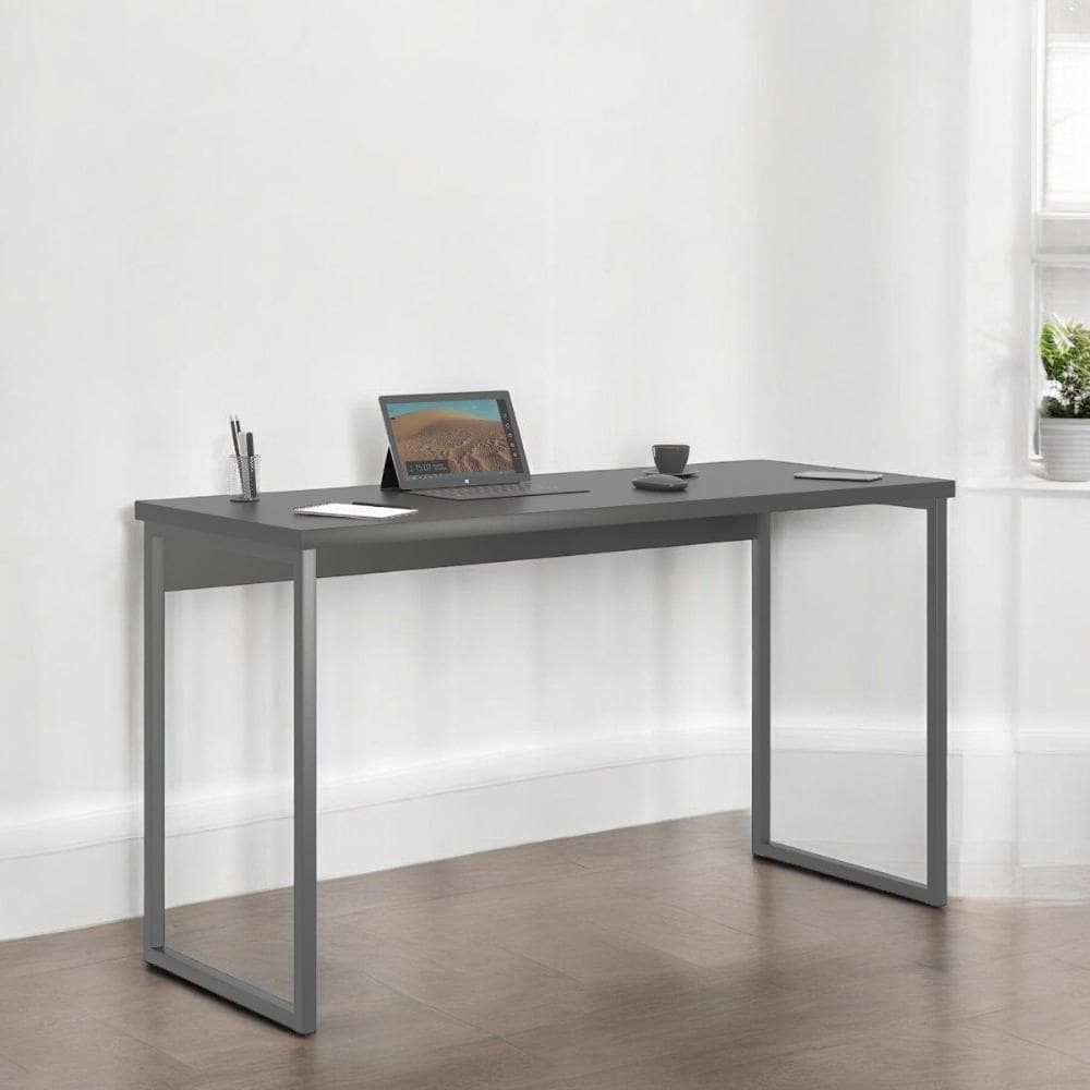 Mesa Home Office Escrivaninha Industriale 1,36 Preta