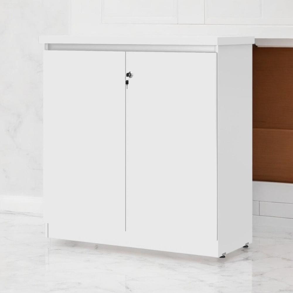 Armário Balcão 02 Portas Línea Branco