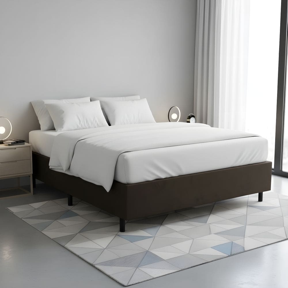 Base Cama Box Casal Padrão 138x188x37 Cor Marrom