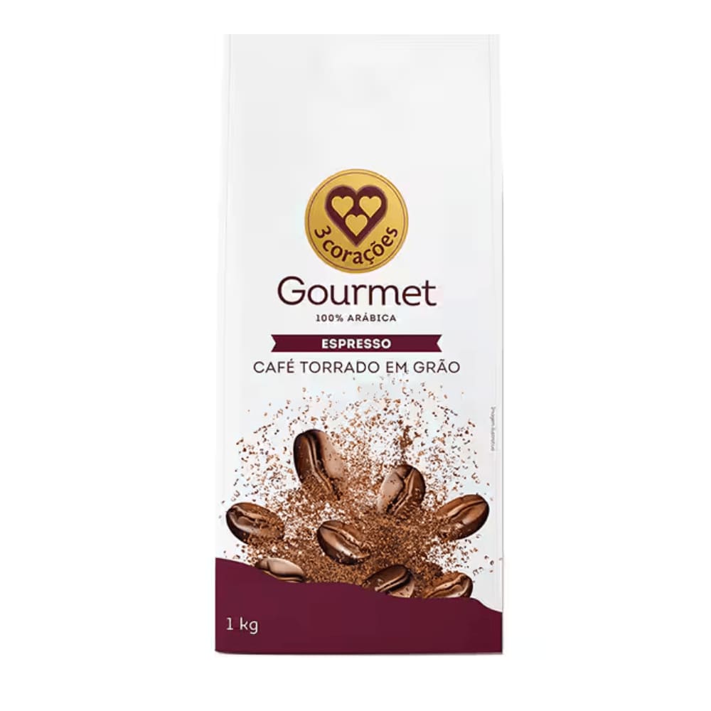 Café 3 Corações Espresso Em Grãos com 1kg