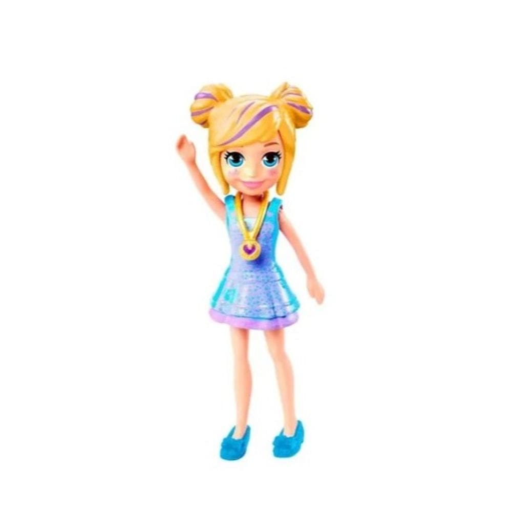 Mattel Polly  Boneca Basica Vestido Roxo
