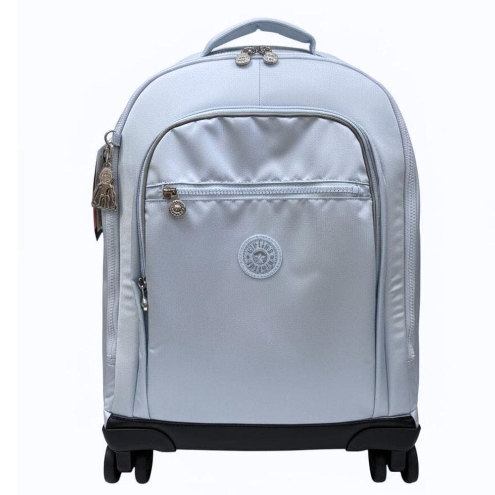 Mochila Kipling de Rodinha New Zea Azul Gelo