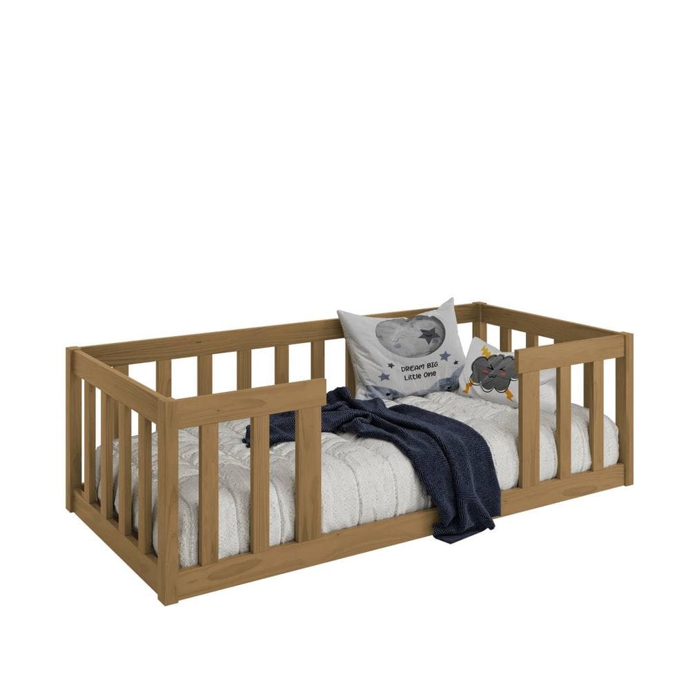 Cama Infantil Montessoriana Nogueira