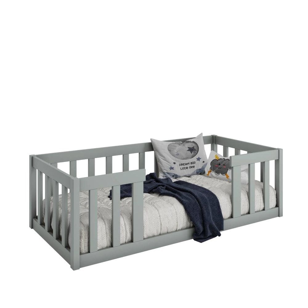 Cama Infantil Montessoriana Cinza