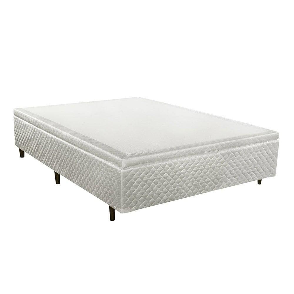 Base Cama Box Baú Casal Herval Ravena 46x138x188 cm, Branco